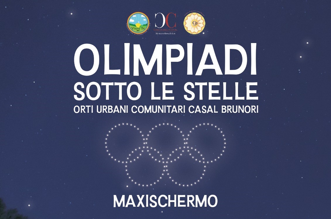 Olimpiadi sotto le stelle al parco ad orti urbani a Casal Brunori