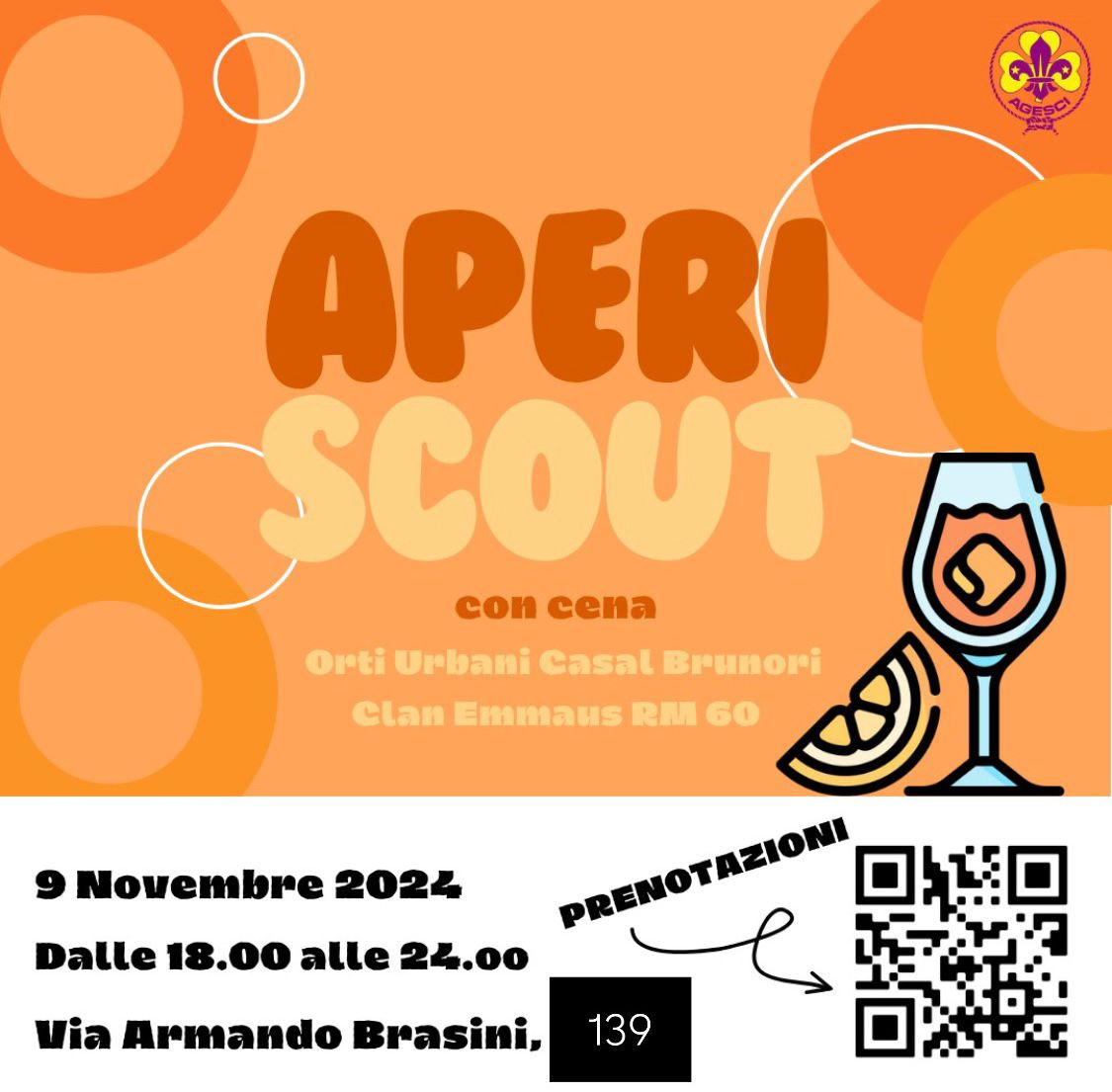 AperiScout al parco Ort9 – Sabato 9 novembre